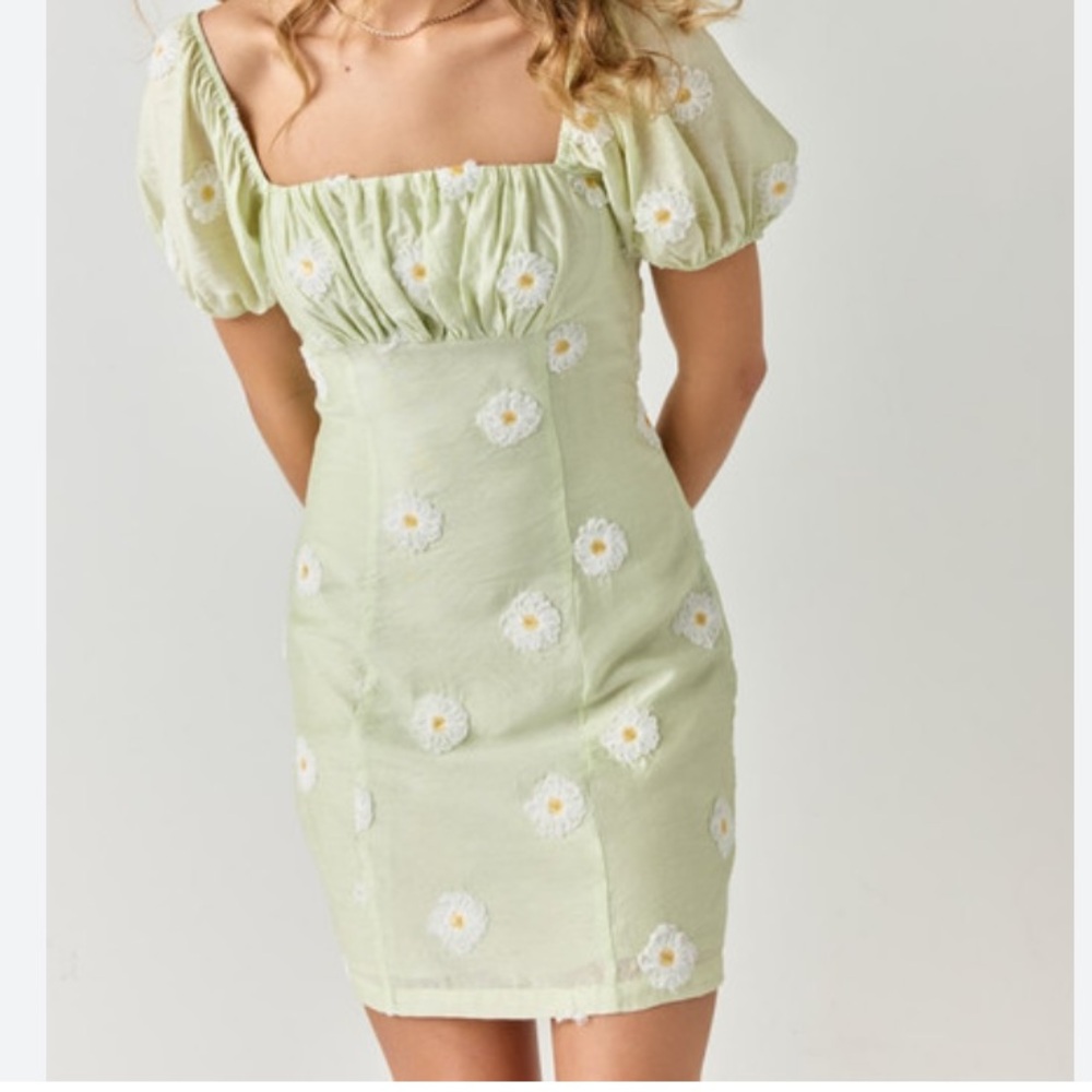 Francesca’s- Audrey Park Mint floral dress